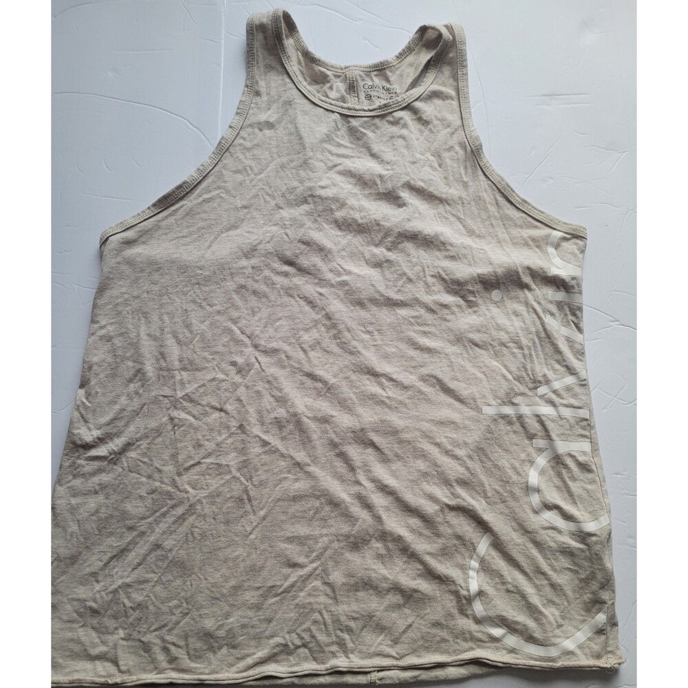 Calvin Klein Performance Stretch Tank Top – Women’s Size L – Beige #invR
